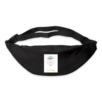 Süße Wolke mit Schirm – Shine Through Design! - Gürteltasche - Schwarz - Vorne