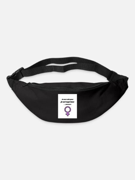 I don't complain, I express myself nuanced - Bum bag - black