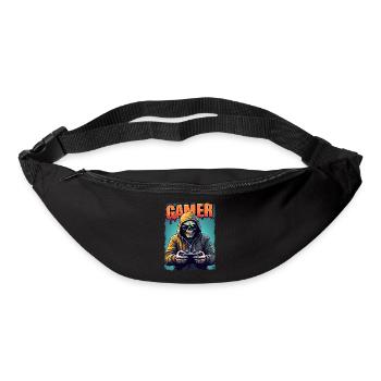 Zombie Gamer mit Kapuze & Controller - Gürteltasche - Schwarz - Vorne
