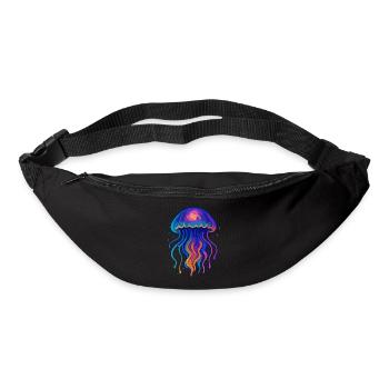 Neon Qualle - Gürteltasche - Schwarz - Vorne