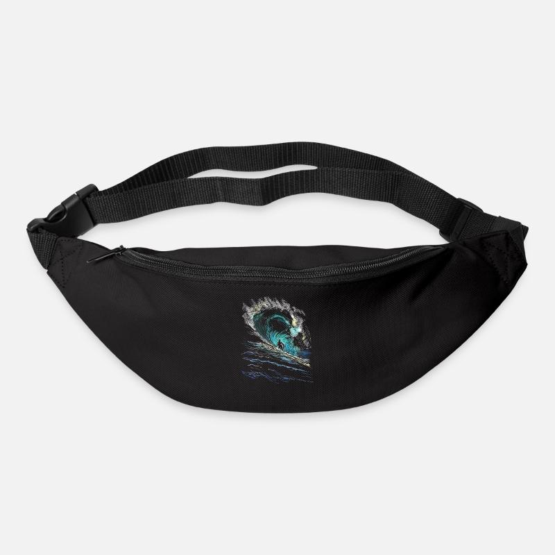 Surfeur - Sac banane - noir