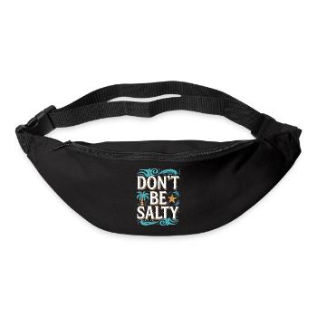 L’ambiance de la plage ne soit pas salée Design - Sac banane - noir - Devant