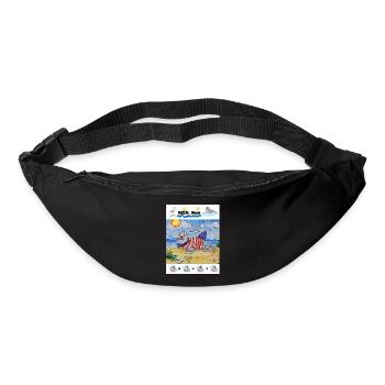 EG Holiday I Seal I North Sea I Gift Idea - Bum bag - black - Front