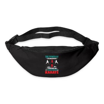 Shotokan Karate Zanshin Design - Gürteltasche - Schwarz - Vorne