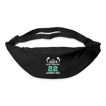 So gut sieht man mit 22 aus - Gürteltasche - Schwarz - Vorne