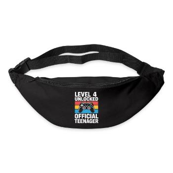 Level 4 Unlocked Birthday Gamer Birthday - Bum bag - black - Front