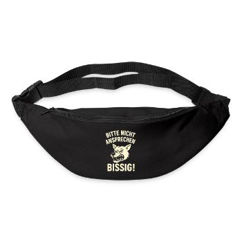 Bitte Nicht Ansprechen - Gürteltasche - Schwarz - Vorne