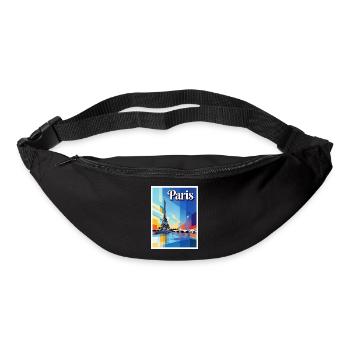 Pariser Prisma-Eiffel - Gürteltasche - Schwarz - Vorne