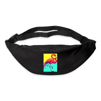 Flamant - Sac banane - noir - Devant
