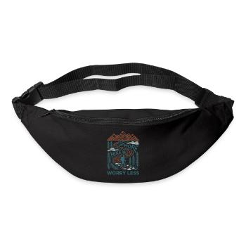 Hiking - Outdoor Adventure - Hike More. Worry Less - Bum bag - black - Front