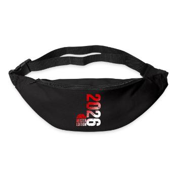 Basketball Meister Edition 2026 in rot und weiß - Gürteltasche - Schwarz - Vorne