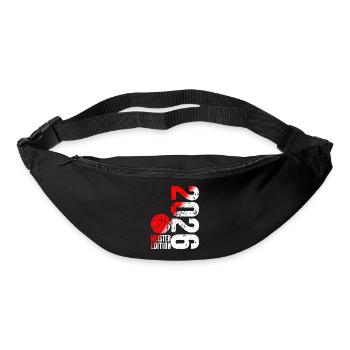 Basketball Master Shirt 2026, red white - Bum bag - black - Front