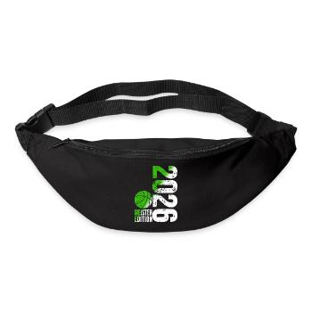Basketball Champion Shirt 2026, green white - Bum bag - black - Front
