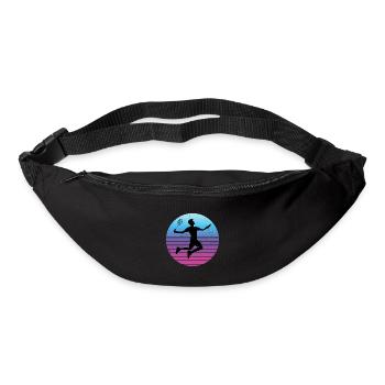 Herren Damen Badminton Squash Federball Badmintons - Gürteltasche - Schwarz - Vorne