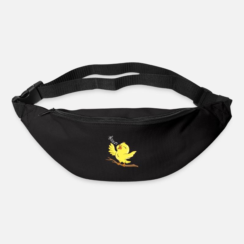 Oiseaux Oiseaux Amoureux Chant Oiseau Idée Cadeau Anniversaire - Sac banane - noir