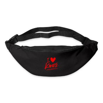 I love karate - Bum bag - black - Front