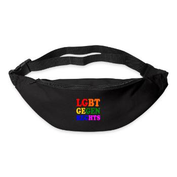 Lgbt gegen rechts - Gürteltasche - Schwarz - Vorne