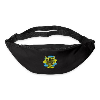 Kasachstan Herkunft Schneeleopard National - Gürteltasche - Schwarz - Vorne