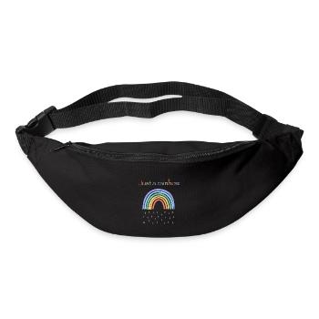 Einfach Regenbogen - Gürteltasche - Schwarz - Vorne