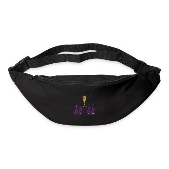 Lustige Fledermaus - be different - Gürteltasche - Schwarz - Vorne