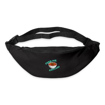 Gulasch Fleischgericht Suppe Ungarn National - Gürteltasche - Schwarz - Vorne