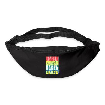 Hagen Allemagne City Font Skyline Accueil - Sac banane - noir - Devant