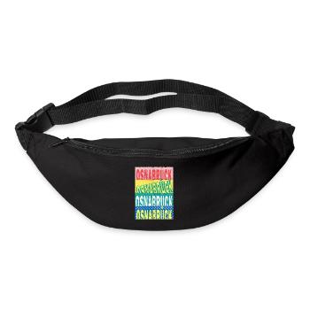 Osnabrück Germany City Font Skyline - Bum bag - black - Front