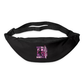 basket-ball femme basketteur joueur de basket-ball - Sac banane - noir - Devant