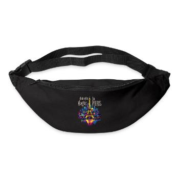 Paris, Eiffel Tower, France, City, Skyline, Night - Bum bag - black - Front