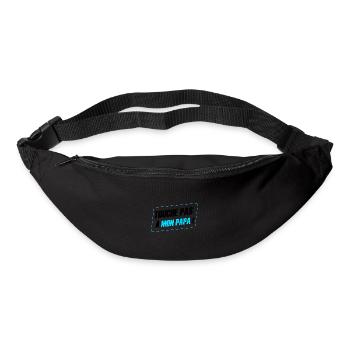 cadeau papa - touche pas a mon papa - Sac banane - noir - Devant