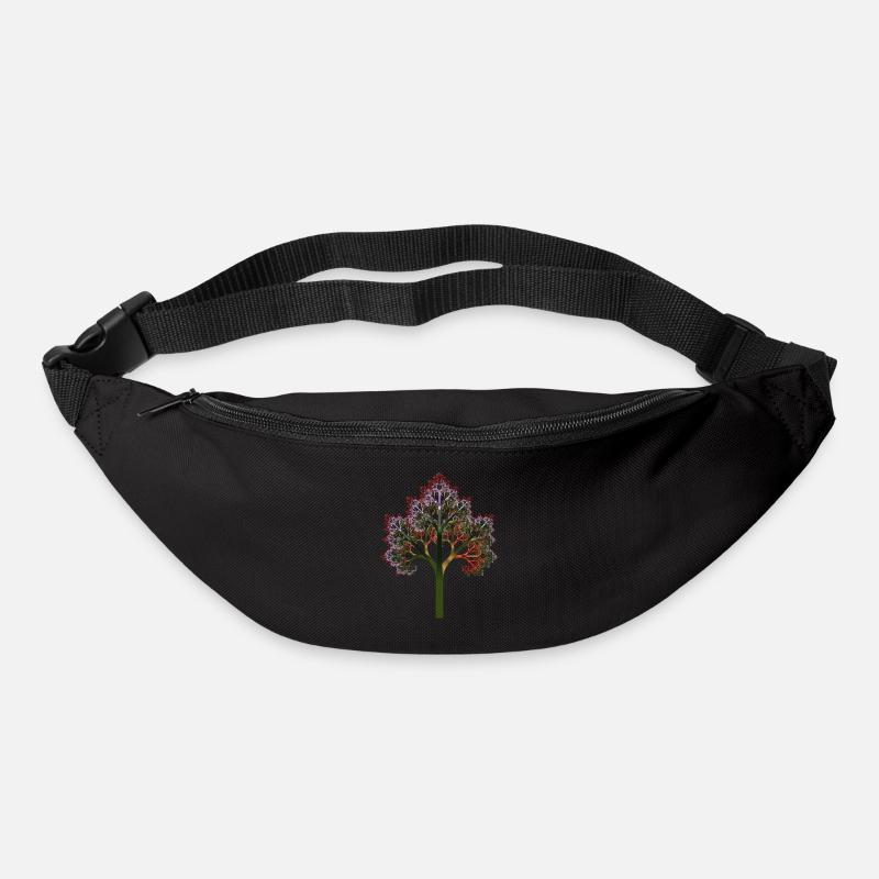 Fractal #X81_4 fractal tree - Bum bag - black