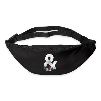& – lettrage décoratif – hiver - Sac banane - noir - Devant