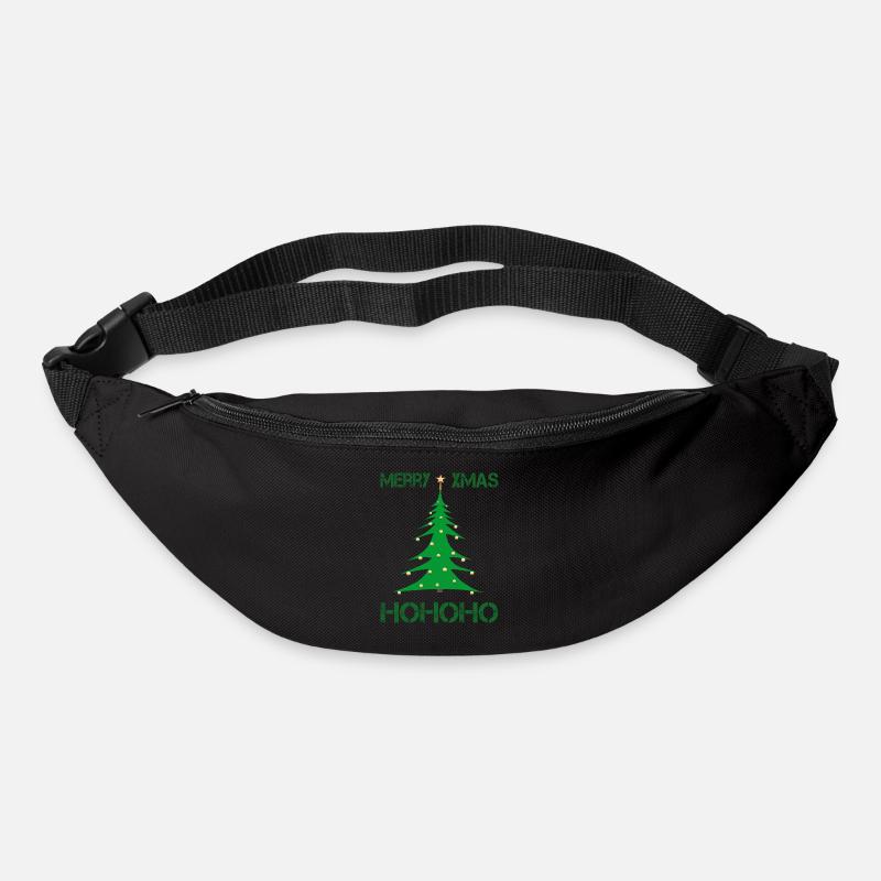 Merry Christmas xmas - Gürteltasche - Schwarz