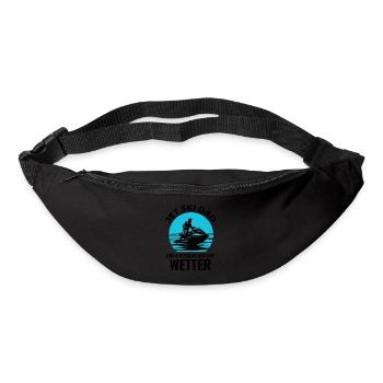 Jet ski pour les papas qui aiment s’amuser - Sac banane - noir - Devant
