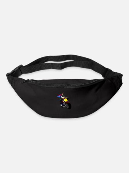 Unicorn motorcyclist. - Bum bag - black