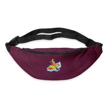 SUP design for stand up paddlers and dog owners - Bum bag - burgundy - Front