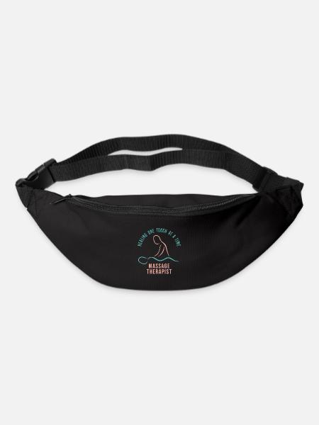 MASSAGE THERAPIST guérissant une touche à la fois - Sac banane - noir