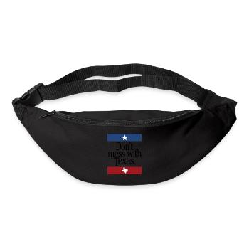Ne jouez pas avec le Texas - Sac banane - noir - Devant