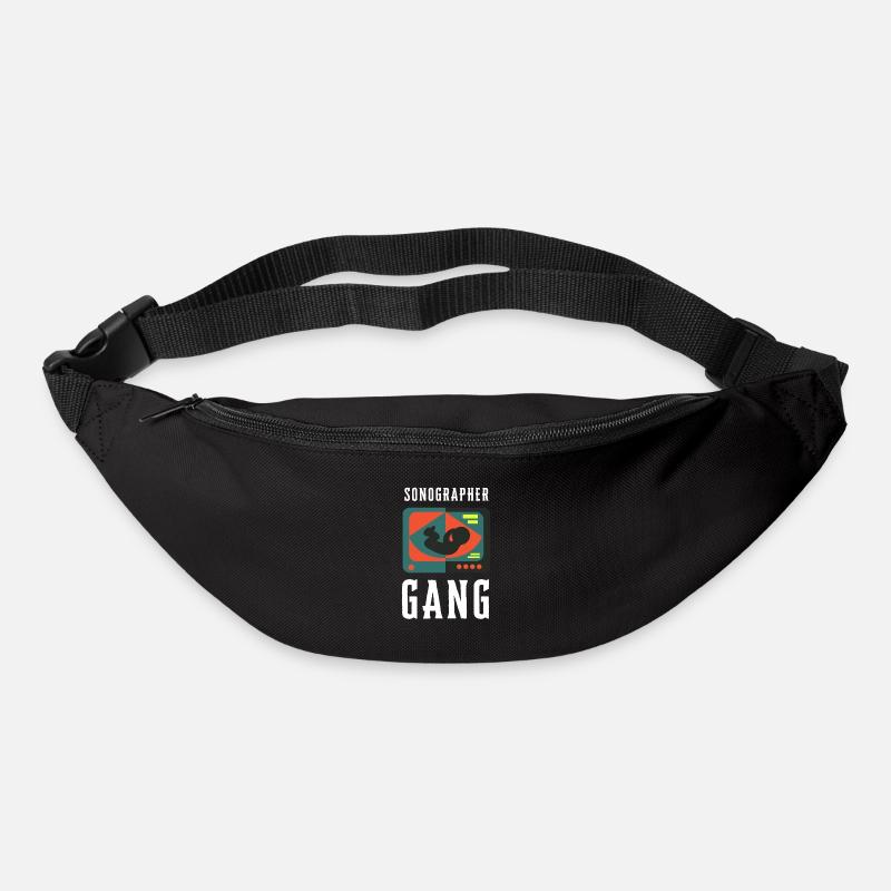 Échographiste Échographie Échographie Échographie - Sac banane - noir