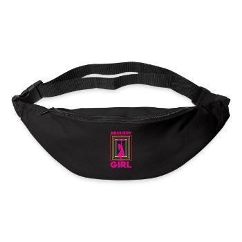 Bogenschießen-mädchen Für Bogenschießen-liebhaber - Gürteltasche - Schwarz - Vorne
