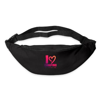 I love camping - Bum bag - black - Front
