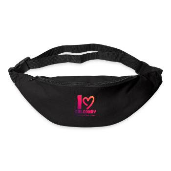 Ich liebe Falknerei - Gürteltasche - Schwarz - Vorne