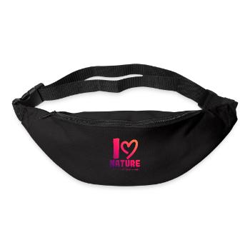 I love nature - Bum bag - black - Front