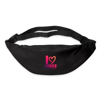 Ich liebe Witze - Gürteltasche - Schwarz - Vorne