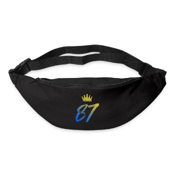 87 Zahl Krone - Gürteltasche - Schwarz - Vorne