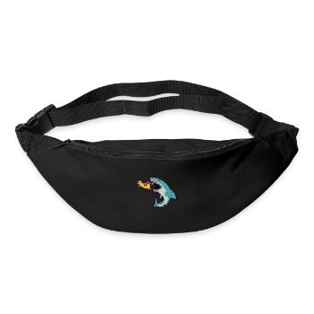 Chat mangeur de requins - Sac banane - noir - Devant