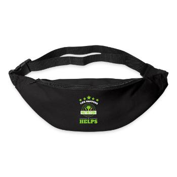 Nutritionniste holistique Mois national de la nutrition - Sac banane - noir - Devant