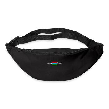 Drapeau russe - Carélie - Sac banane - noir - Devant