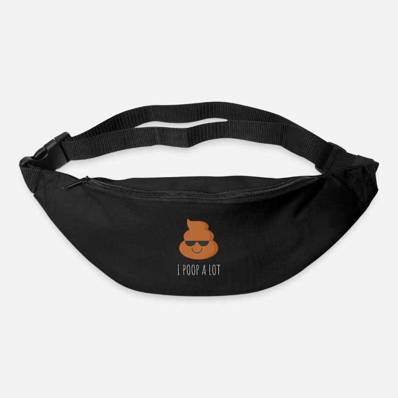 Je fais beaucoup caca - Sac banane - noir