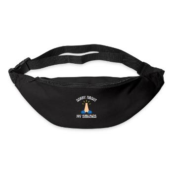 Chère maman, je suis désolé que tu aies dû élever mes frères et sœurs - Sac banane - noir - Devant